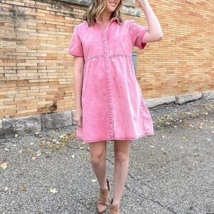 NWT Savanna Jane pink loose dress